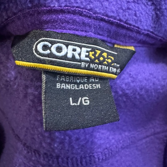 College Of‎ Idaho Yotes Athletics Fleece Jacket Full Zip Purple Large - Picture 5 of 7